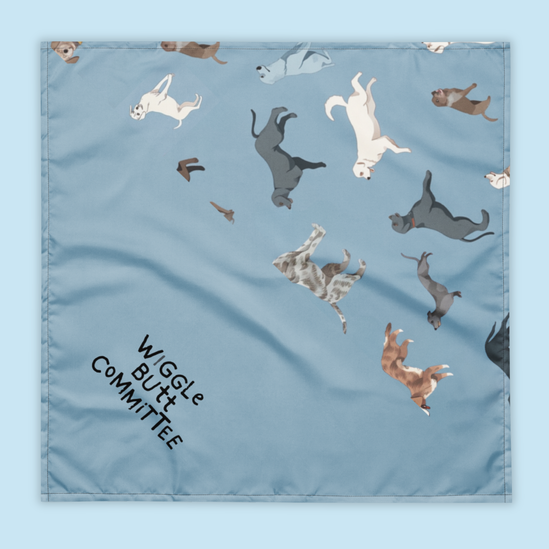 Wiggle Butt Committee Dog Bandana